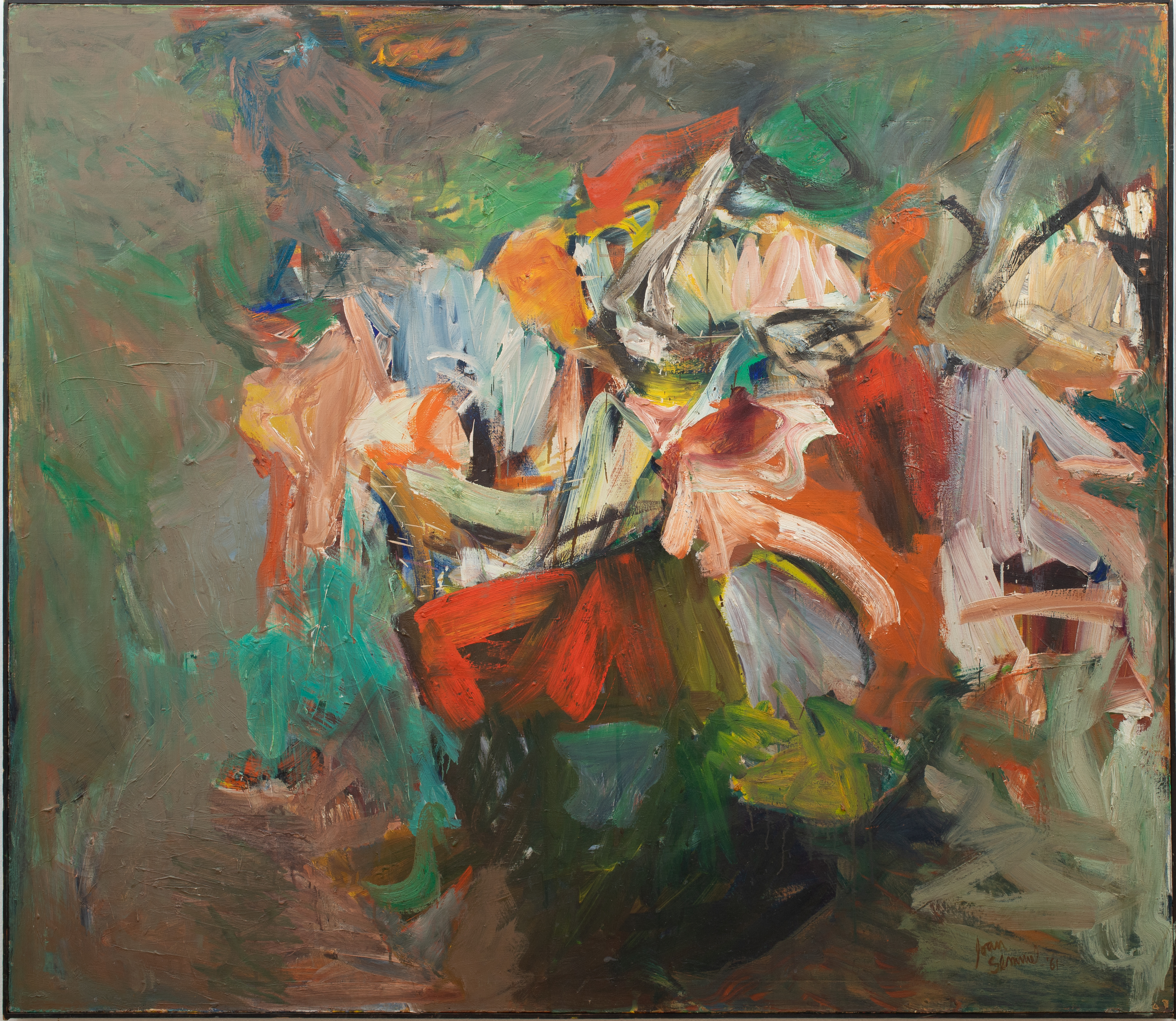 Movement, by Joan Semmel, Oil on canvas, 1961 (front view)