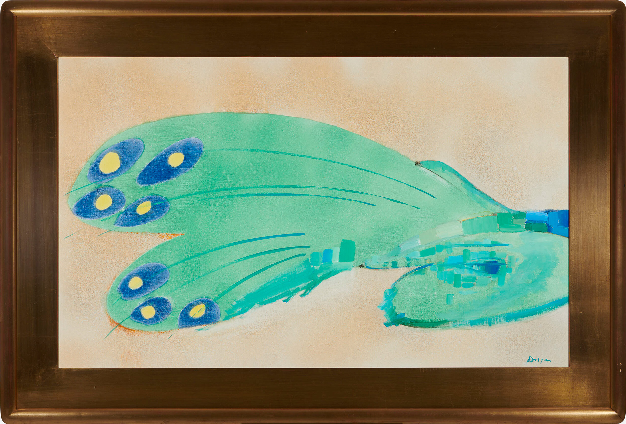 Diety I, by Elsie Driggs, Oil on canvas, 1968 (detail view)