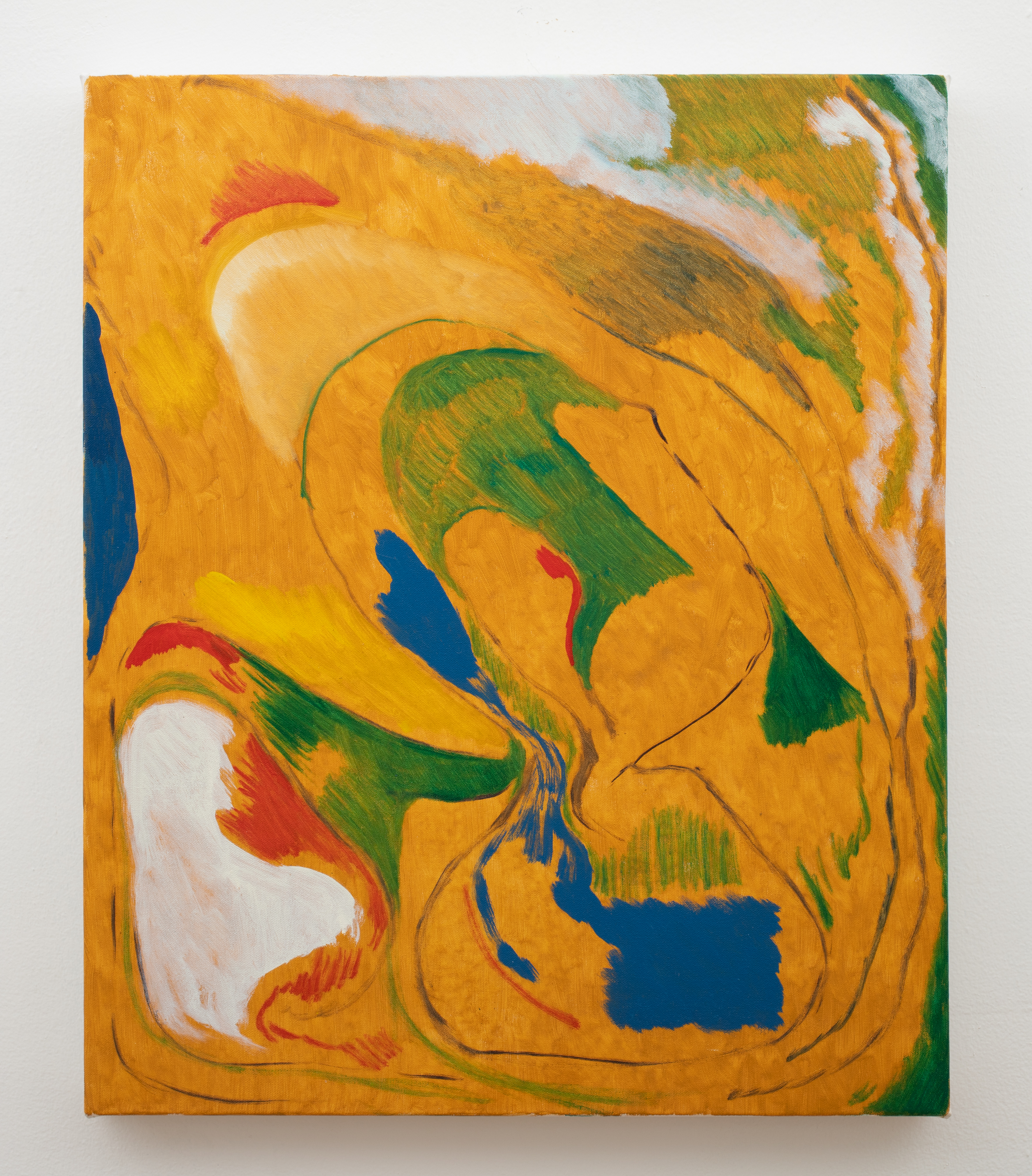 Untitled, by Carlos Matul, Oil on canvas, 2019 (front view)