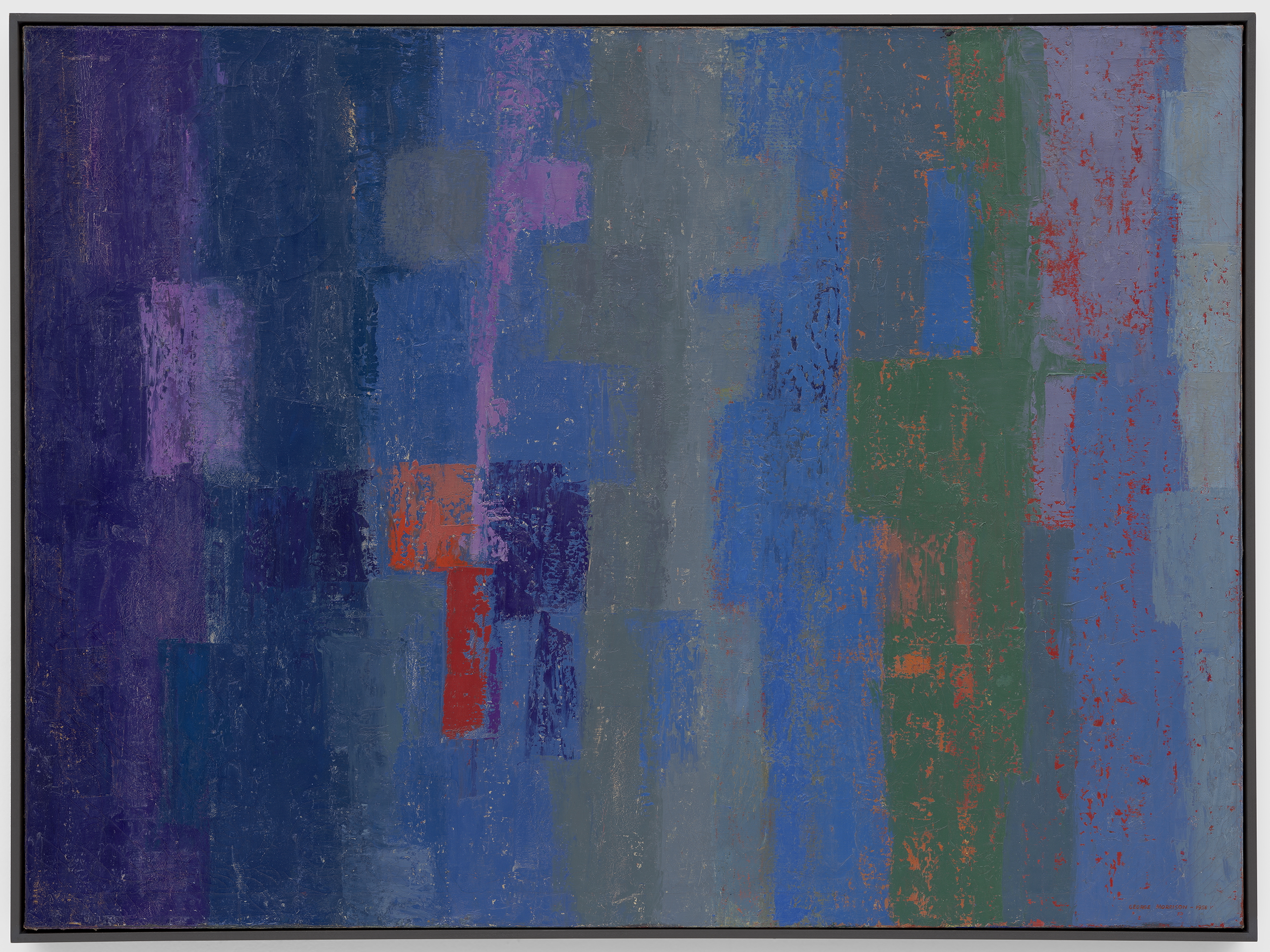 Palisade, by George Morrison, Oil on canvas, 1958 (front view)