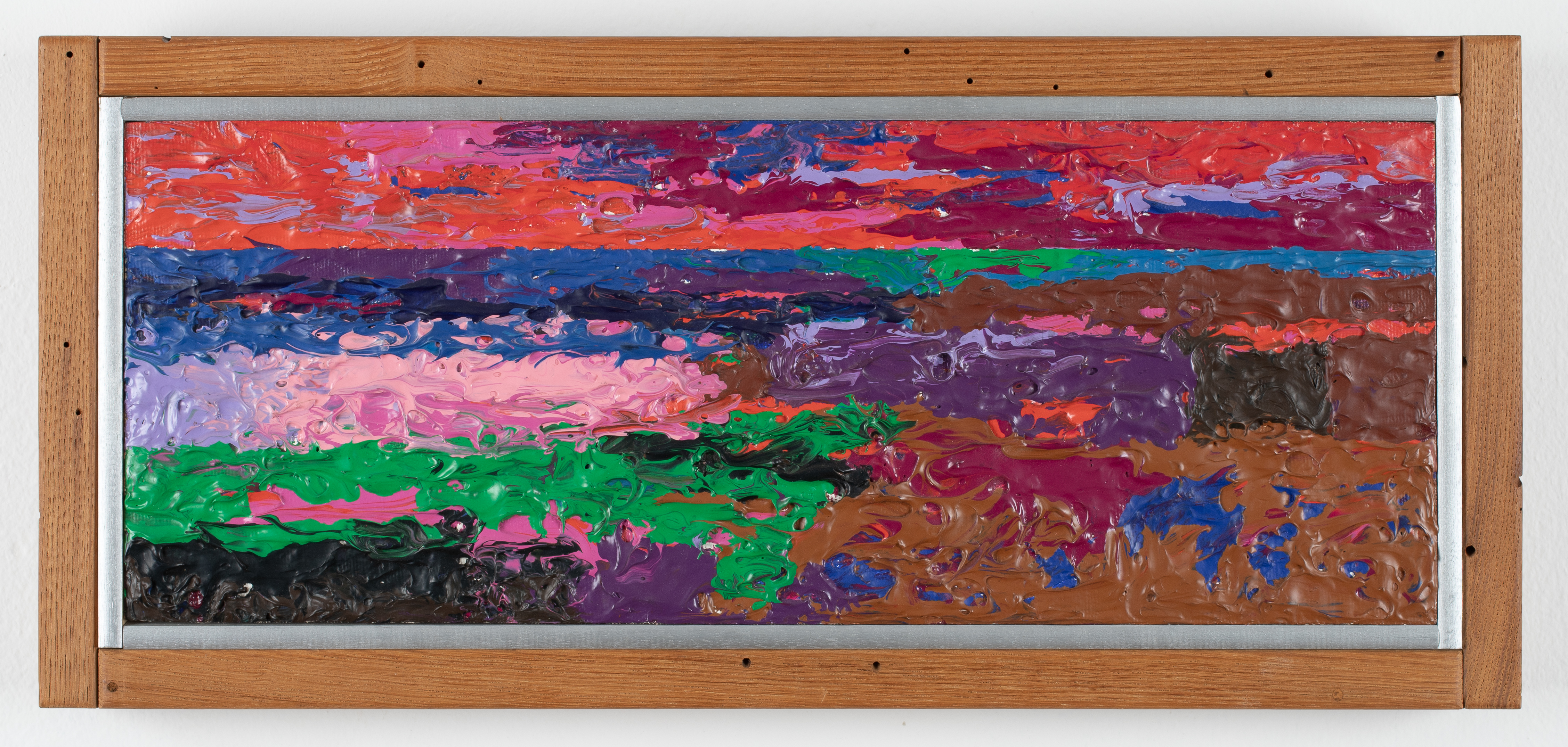PARADISAL WATERS: LAKE SUPERIOR LANDSCAPE, by George Morrison, Acrylic on canvas on board, 1984