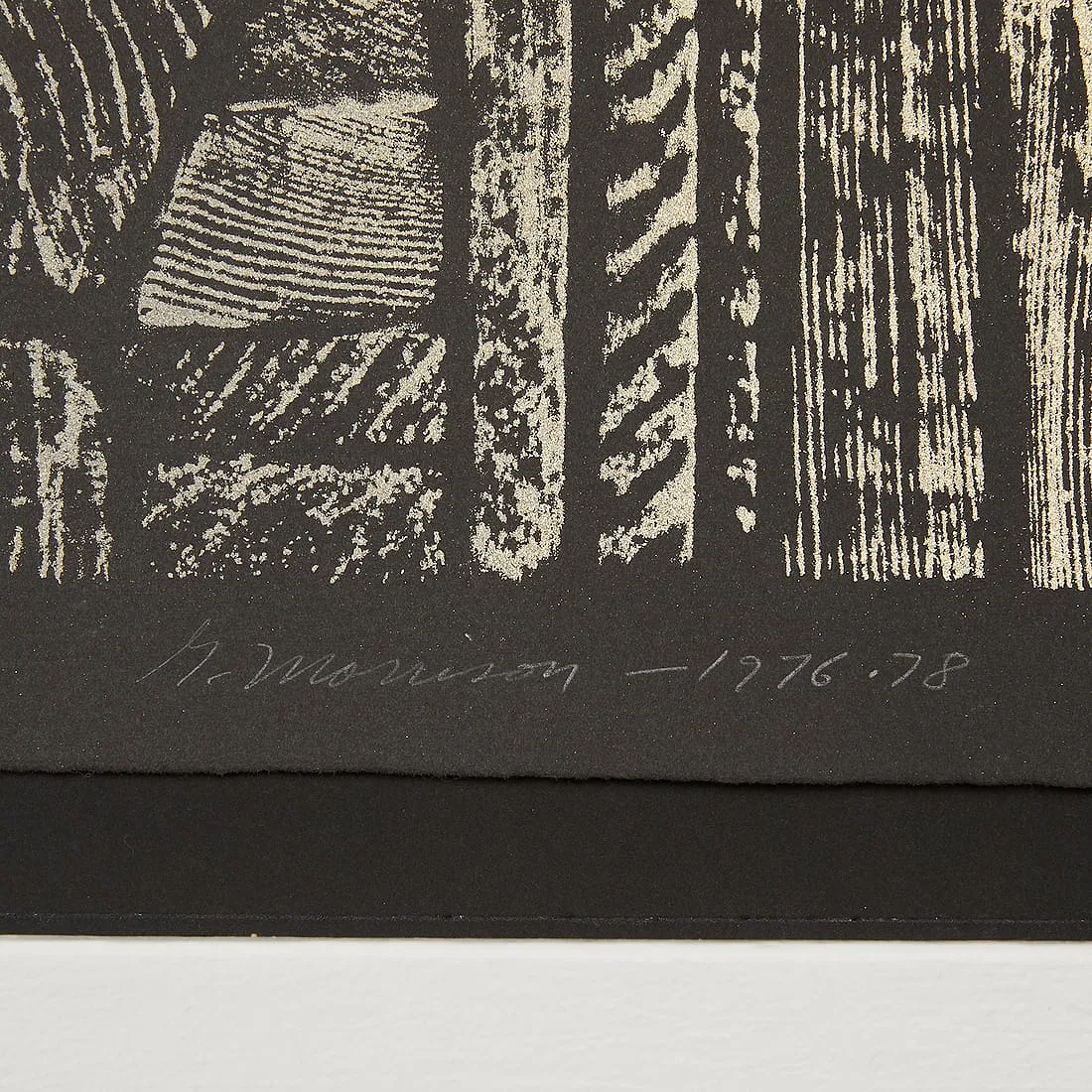 Woodgrain Woodcut, by George Morrison, Woodcut on paper, 1976-1978 (other view)